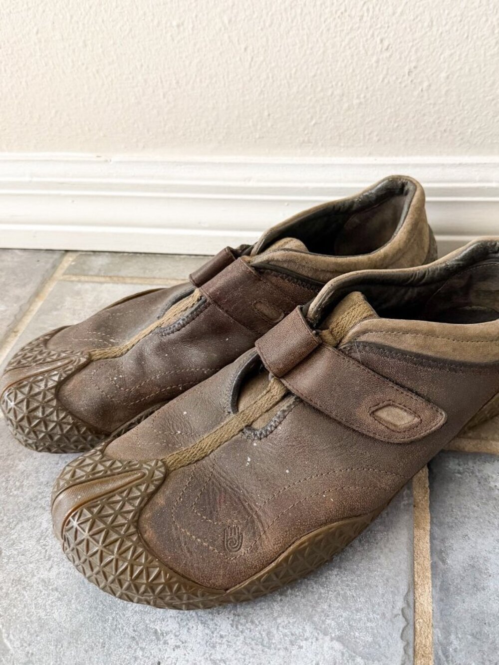 Teva Leather Slip On Shoes Brown Strap Outdoor Casual Mens 12